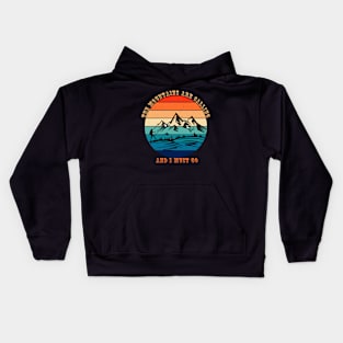 The Mountains Are Calling And I Must Go Kids Hoodie